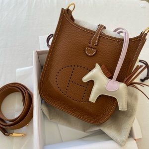 Hermes mini Evelyne TPM gold with GHW